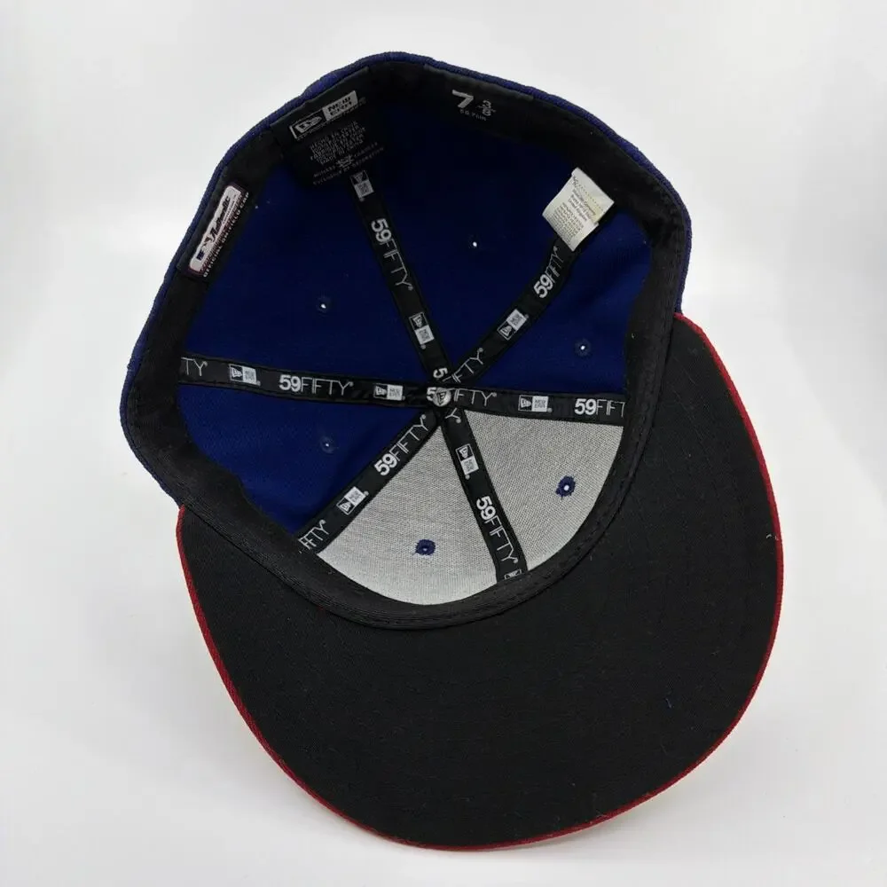 Philadelphia Phillies New Era 59FIFTY Fitted Hat 7 3/8 Blue/Red Baseball Cap
